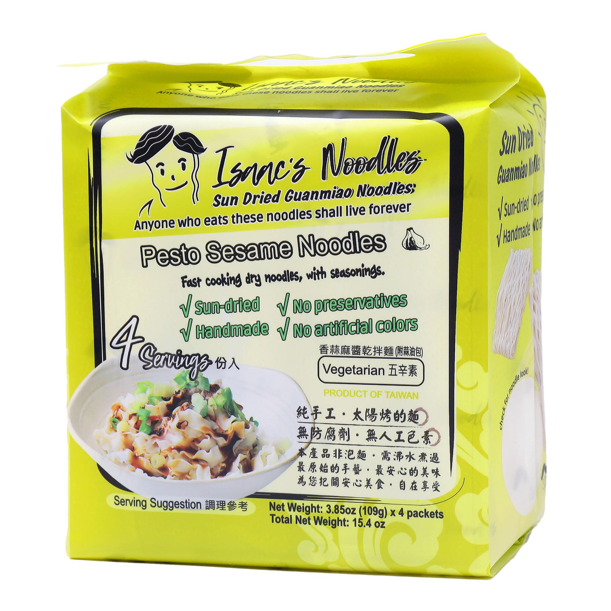Isaac's Noodles Pesto Sesame Noodles 4 Pack by World Market