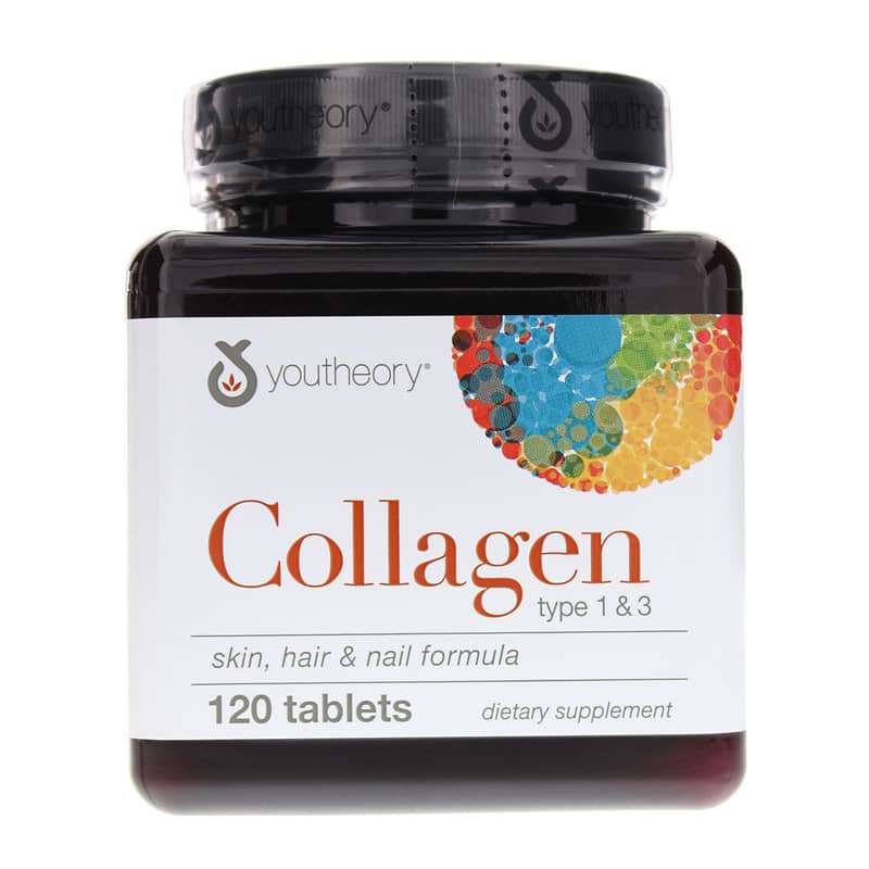 Youtheory Collagen Skin Hair & Nail Formula 120 Tablets