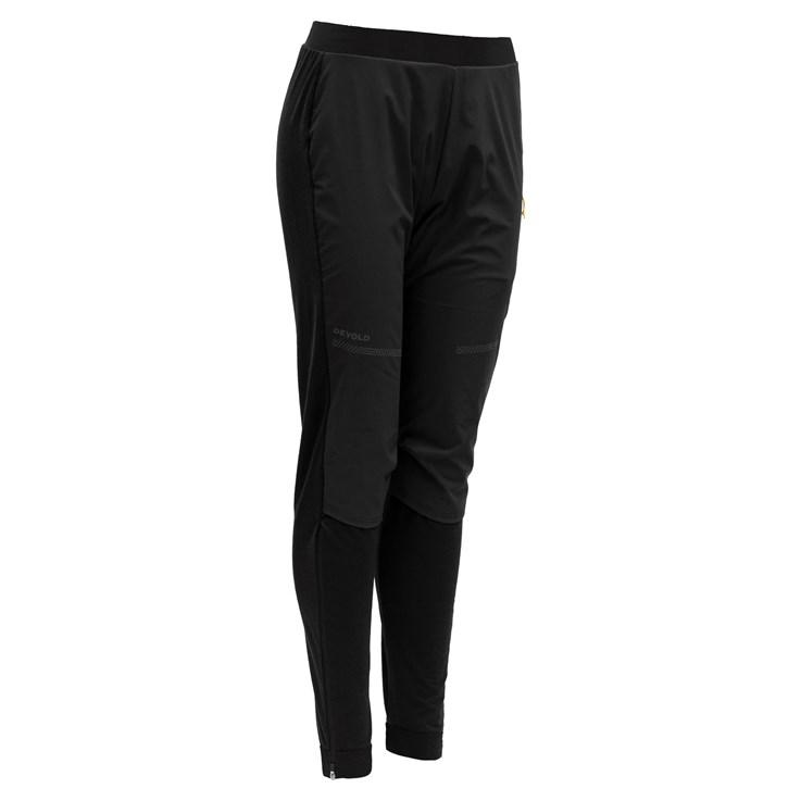 Devold Women's Running Cover Pants - Merino Wool, Caviar / L