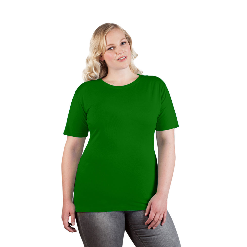 Premium T-Shirt Plus Size Damen, Dunkelgrün, XXXL