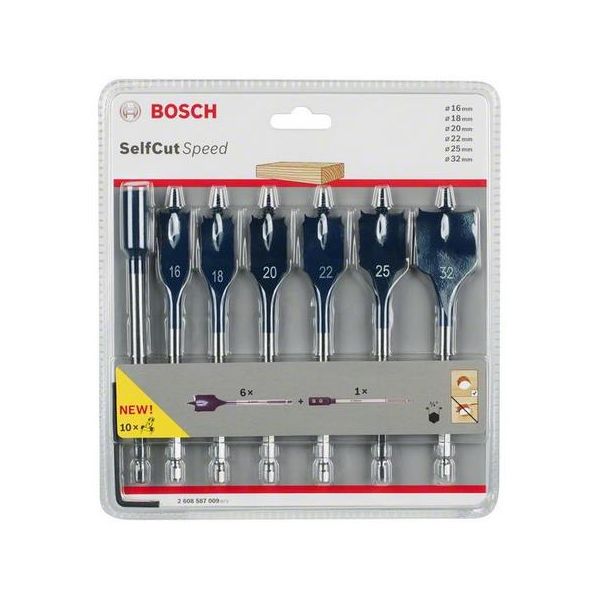 Bosch Self Cut Speed 2608587009 Senterborsett 7 deler