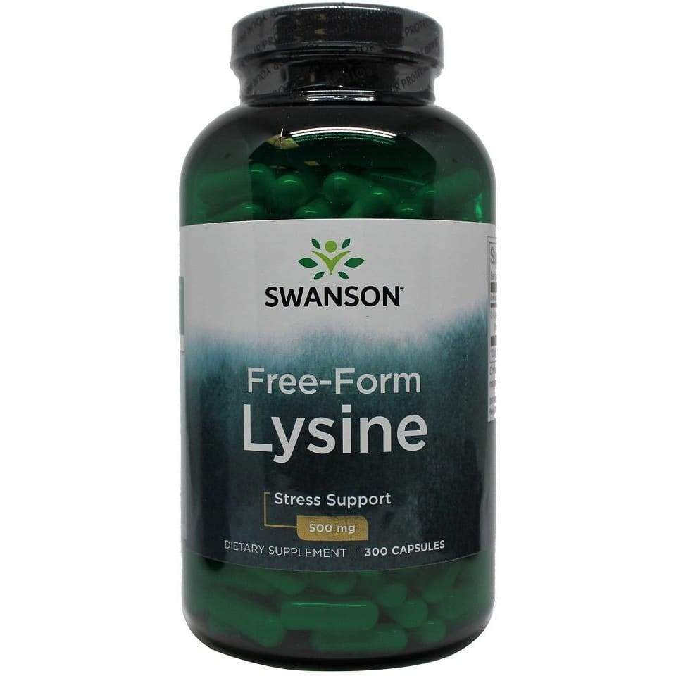 L-Lysine, 500mg Free-Form - 300 caps