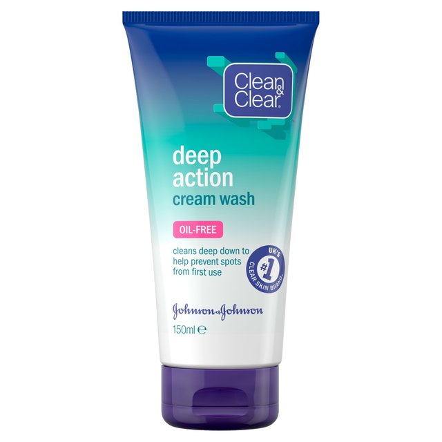 Clean & Clear Deep Action Oil Free Cream Face Wash