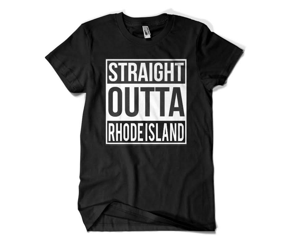 Straight Outta Rhode Island Parody Shirt Funny All States Providence Pawtucket Bruins Rams