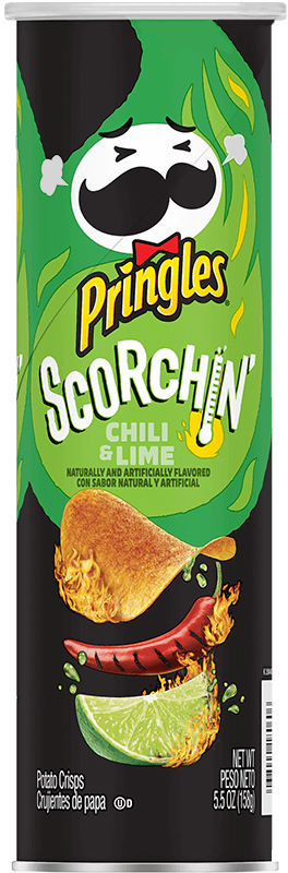 Pringles Scorchin Chili & Lime 158g