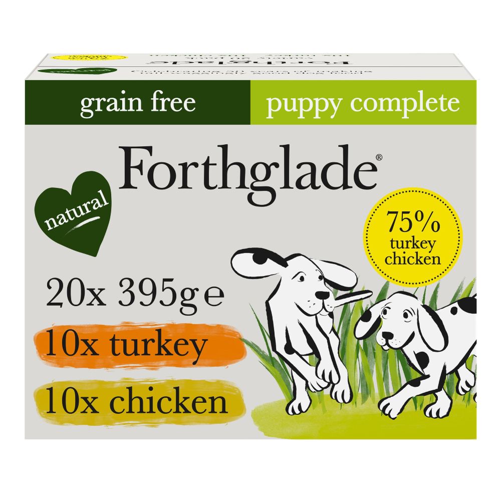 Forthglade Complete Meal Grain Free Puppy Dog - Chicken & Turkey - 20 x 395g