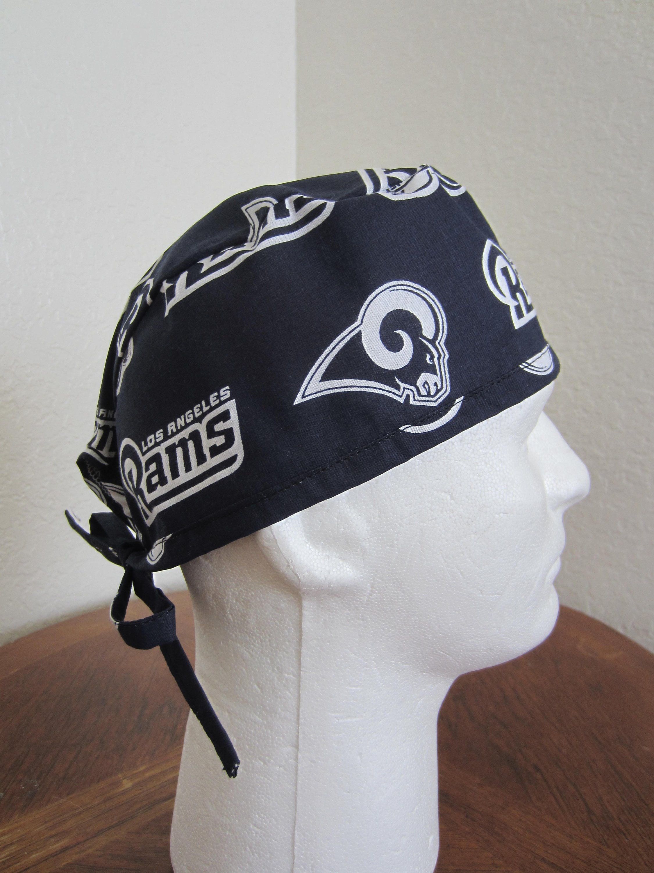 Rams - Tie-Back Surgical Scrub Hat
