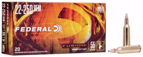 Federal Fusion 22-250 Rem 55 SP