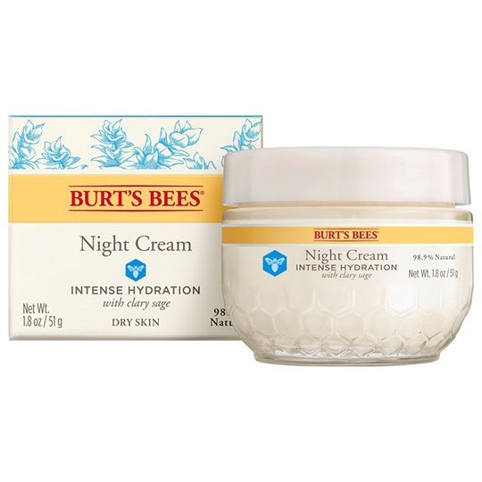 Burt's Bees Intense Hydration Night Cream with Clary Sage, 51 g