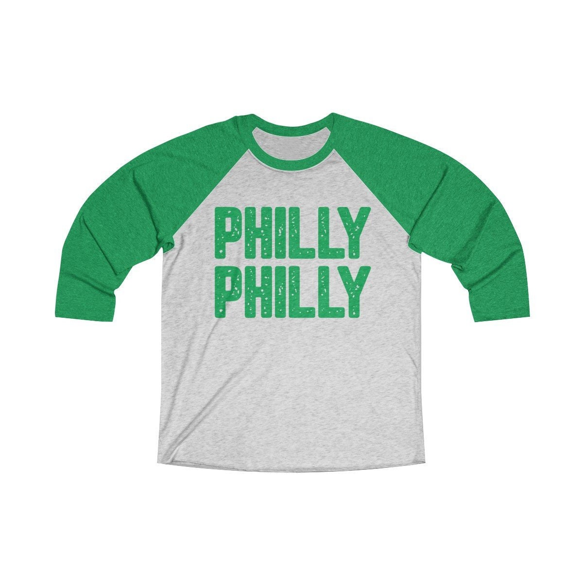 Philly Raglan Unisex Tri-Blend 3/4 Tee ~ Vintage Shirts | Philadelphia Shirt Gift Baseball