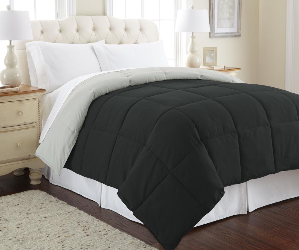 Amrapur Overseas Reversible down alternative comforter Multi Solid Reversible Twin Comforter (Blend with Polyester Fill) | 2DWNCMFG-ASL-TN