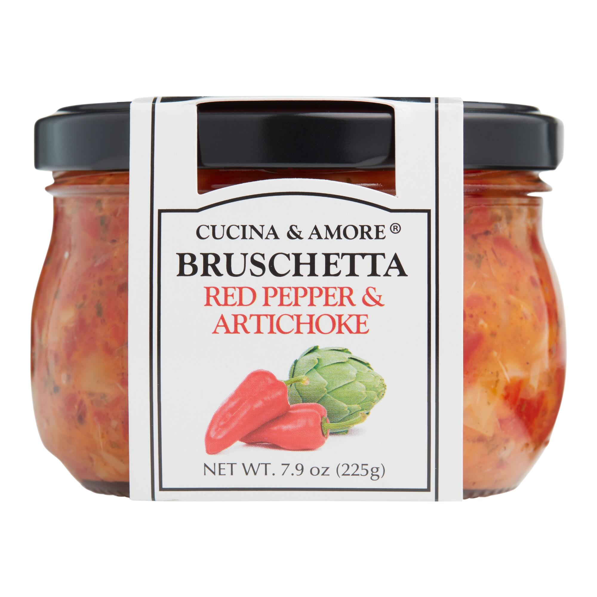 Cucina & Amore Piquillo and Artichoke Bruschetta Set Of 6 by World Market