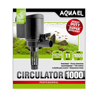 Aquael Cirkulationspump Cirkulator Svart 11W 1000l/h