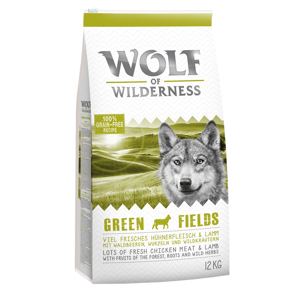 Wolf of Wilderness Adult "Green Fields" - Lamb - 12kg