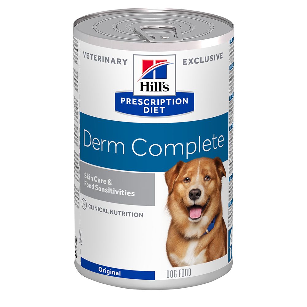 Hill's Prescription Diet Canine Derm Complete Wet Dog Food - 24 x 370g