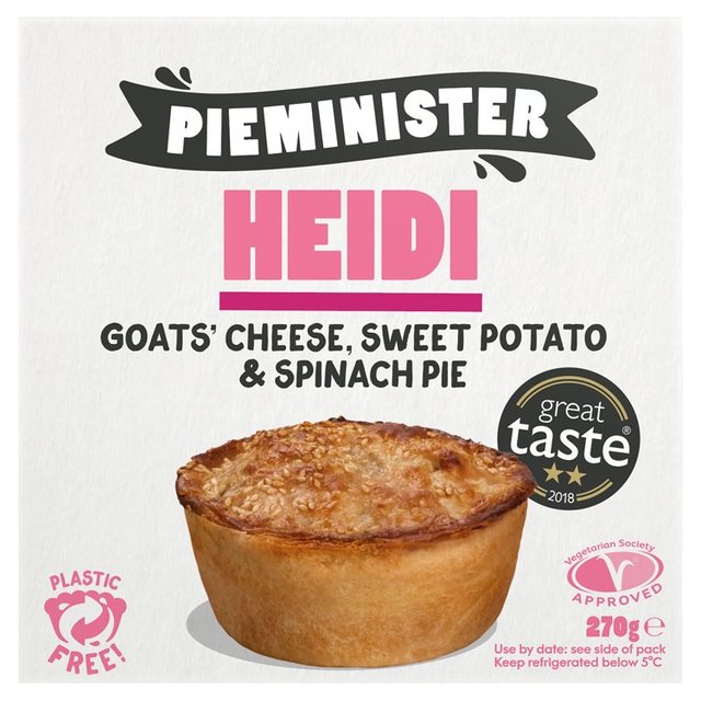 Pieminister Heidi Goats Cheese, Sweet Potato & Spinach Pie