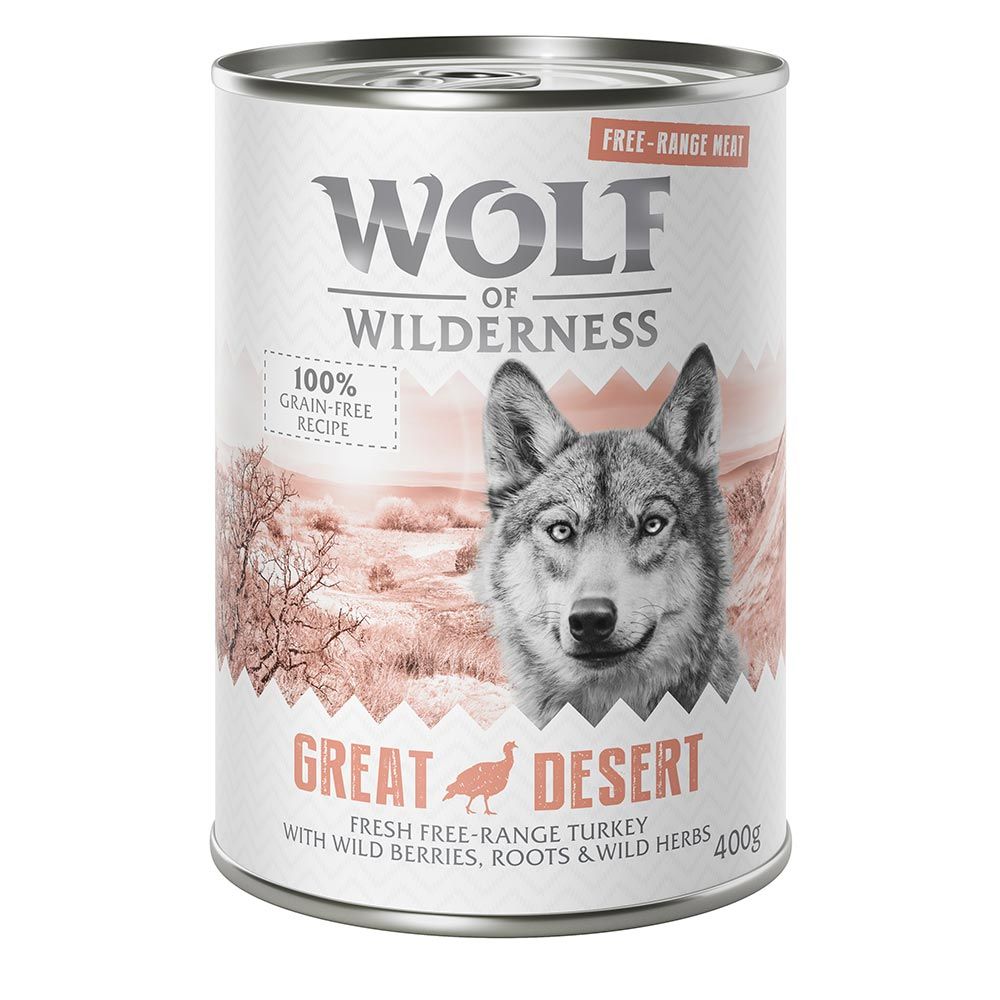 Wolf of Wilderness Mixed Packs Wet Dog Food - 15% Off!* - Adult "The Taste of" 6 x 400g Mixed Pack (5 Varieties)