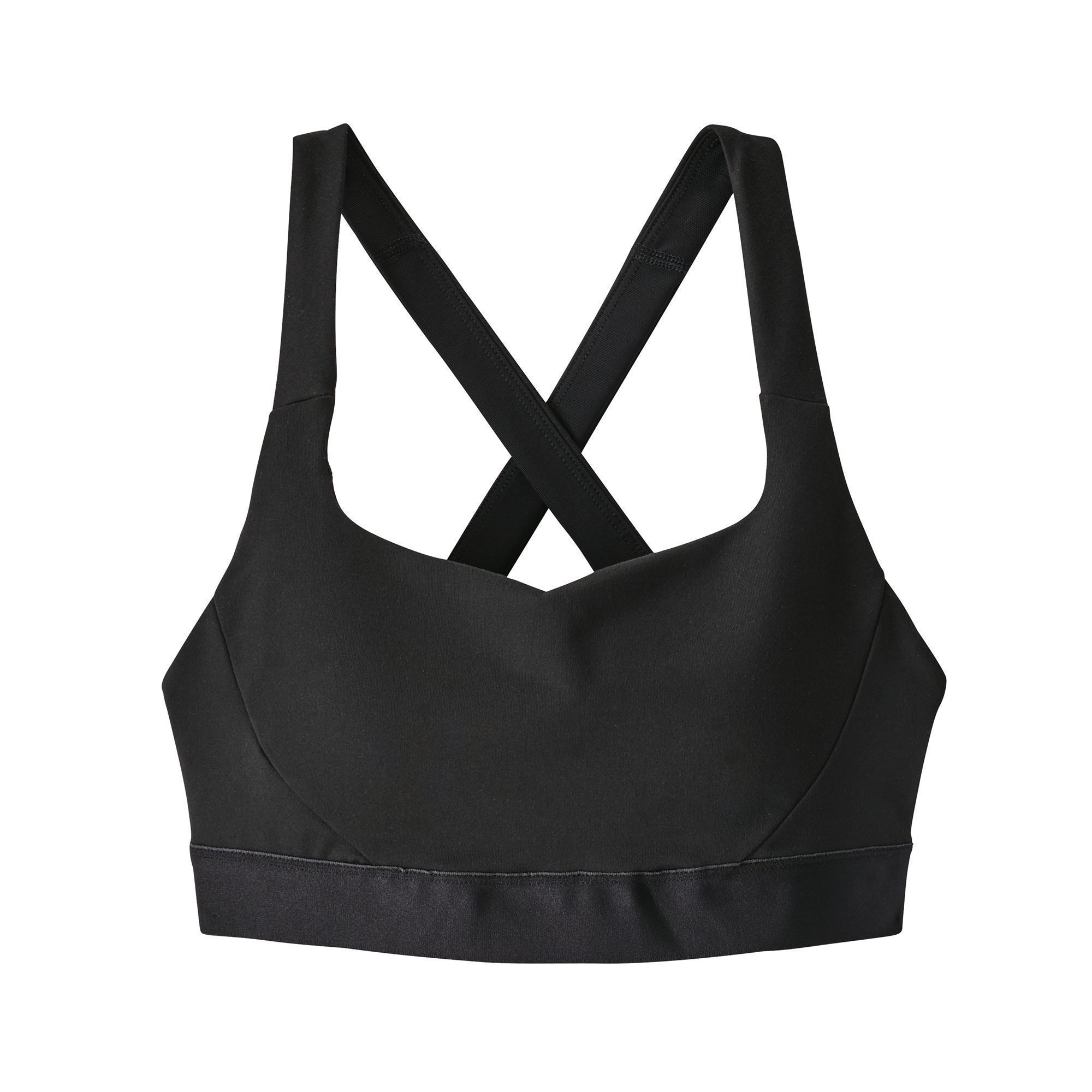 Patagonia Women's Switchback Sports Bra - Recycled Polyester, Black / S