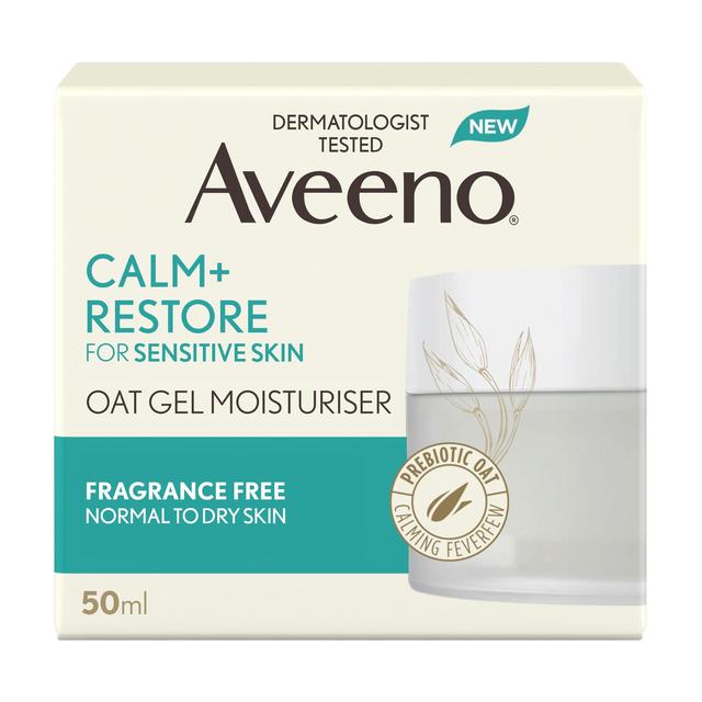 Aveeno Face Calm and Restore Oat Gel Moisturiser 50ml