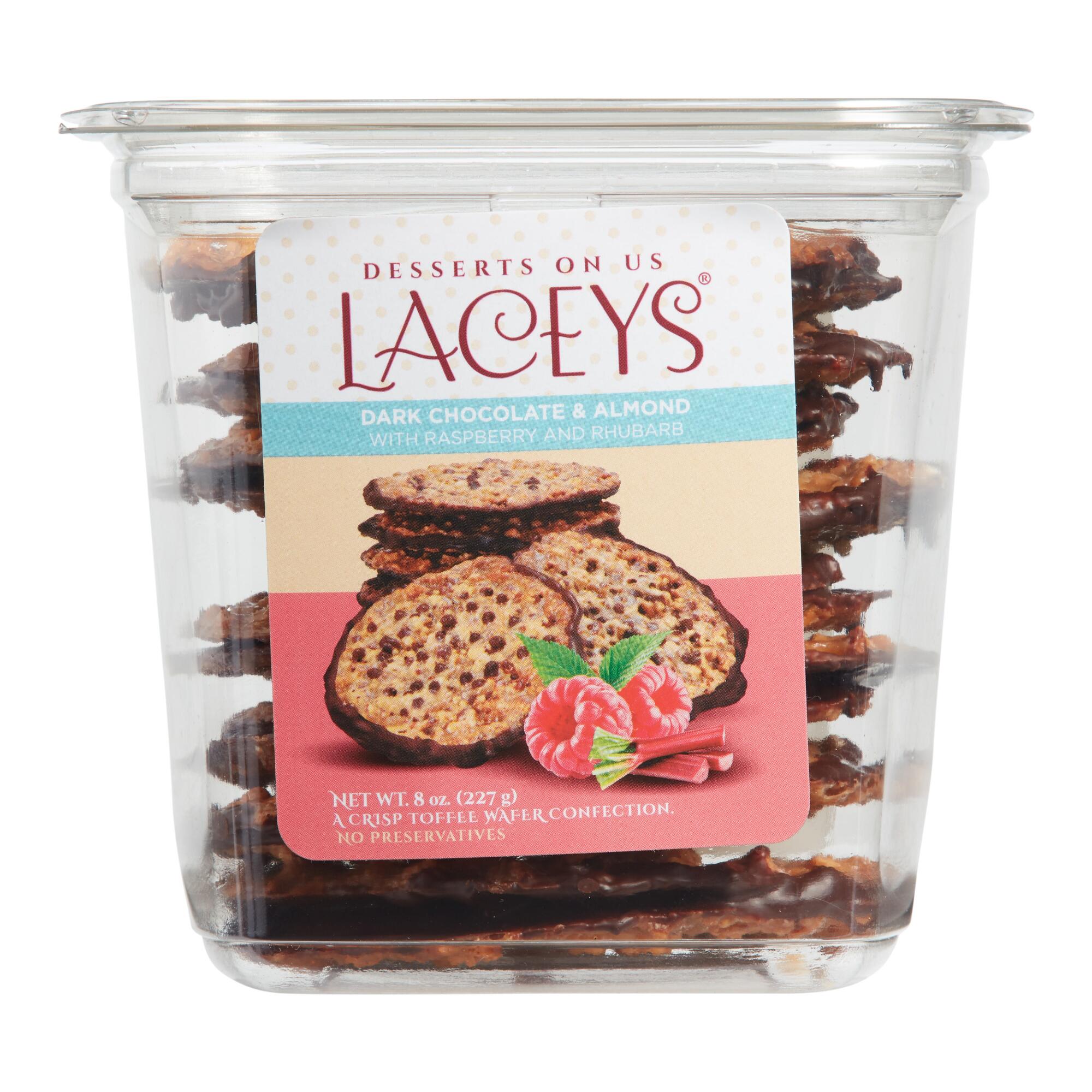 Desserts on Us Chocolate Almond Raspberry Rhubarb Laceys by World Market