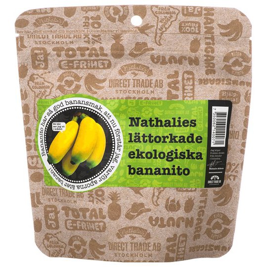 Nathalies Ekologisk Lättorkad Bananito, 130 g
