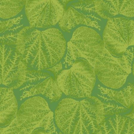 Light Green Leaves Blender Fabric - Flower Power Floral Collection From Clothworks Cotton By The Yard & Fat Quarters Available