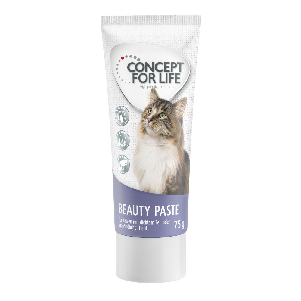 3 x 75g Concept for Life Cat Pastes - 2 + 1 Free!* - Beauty (3 x 75g)