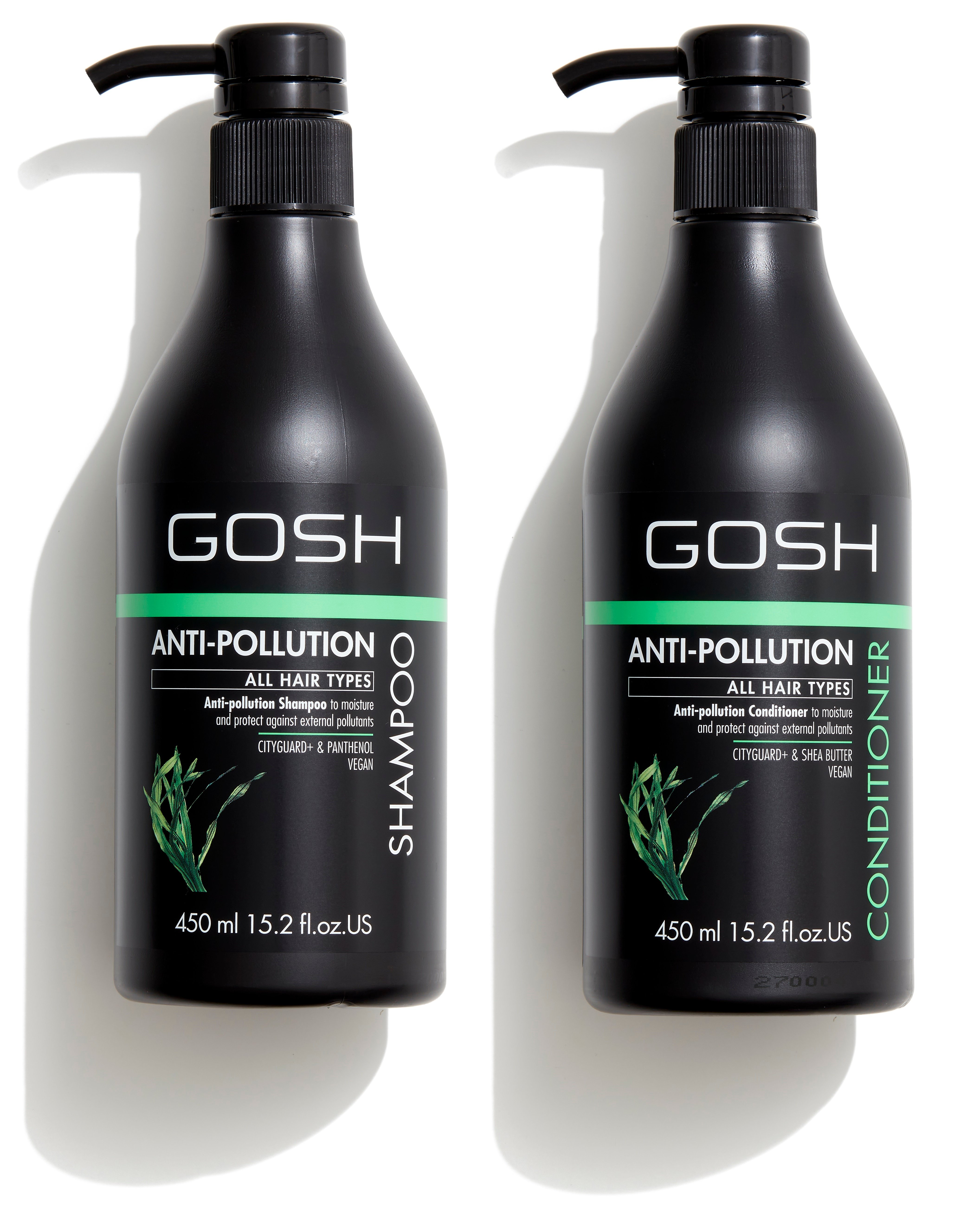GOSH - Anti Pollution Shampoo 450 ml + Anti Pollution Conditioner 450 ml