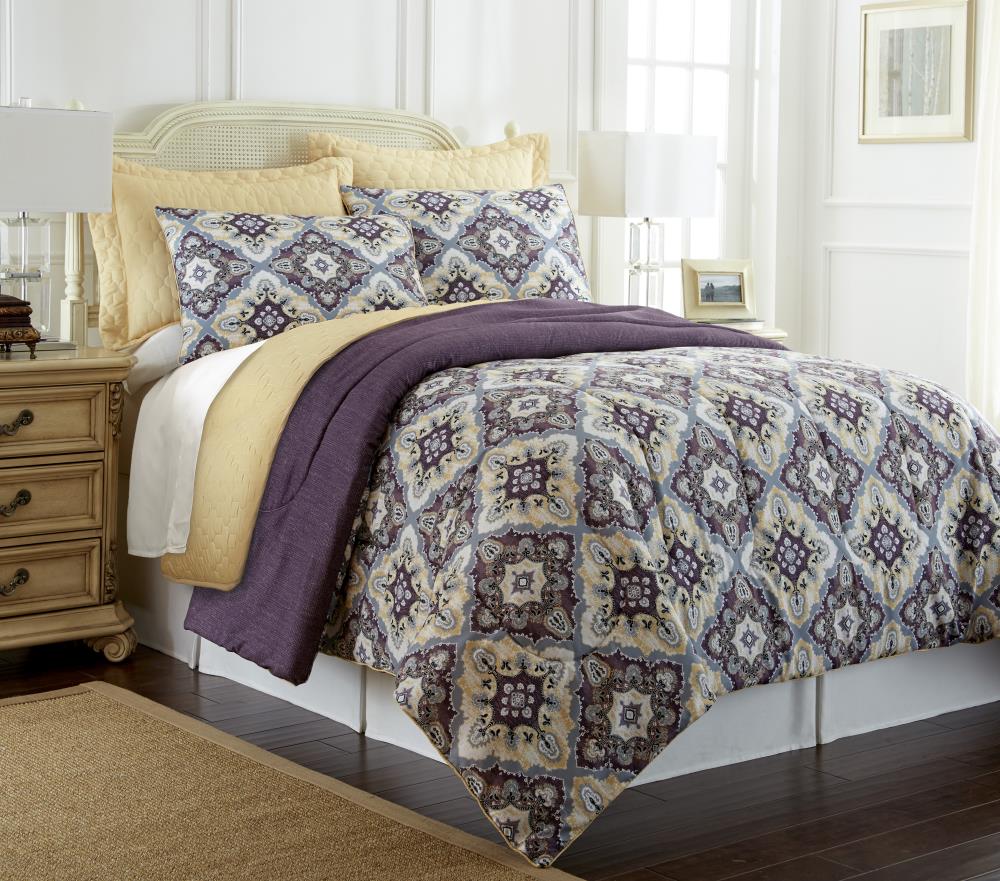 Amrapur Overseas Comforter coverlet set Multi Multi Reversible Queen Bedspread (Blend with Polyester Fill) | 4CFCVSTG-ZOE-QN