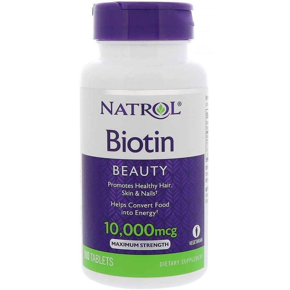 Biotin, 10 000mcg - 100 tablets
