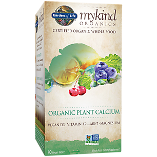 mykind Organics Whole Food Plant Calcium With Vegan D3 & Vitamin K2 (90 Vegan Tablets)