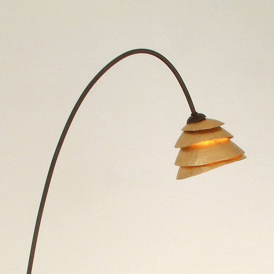 Lattiavalaisin SNAIL 1-lamp. rauta, ruskea-kulta