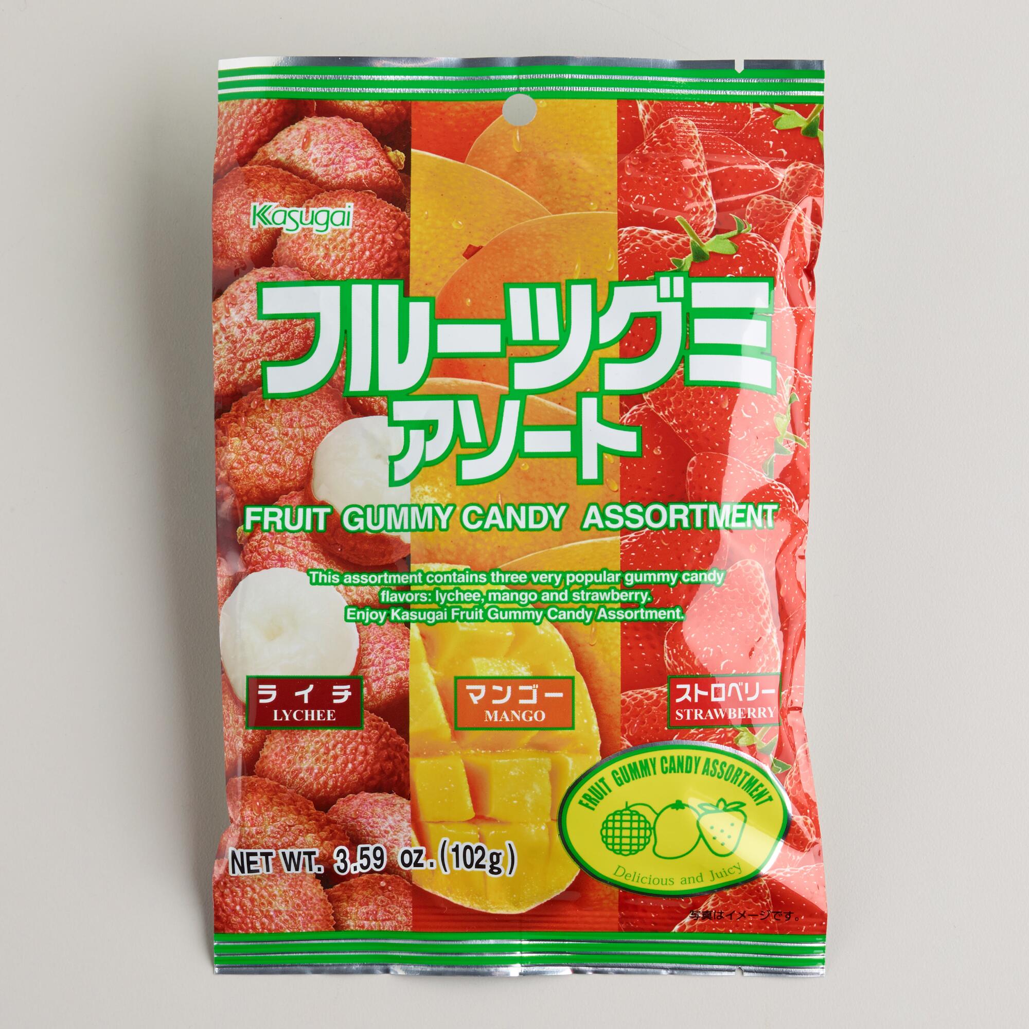 Kasugai Assorted Fruit Gummy Candy Set Of 12 by World Market