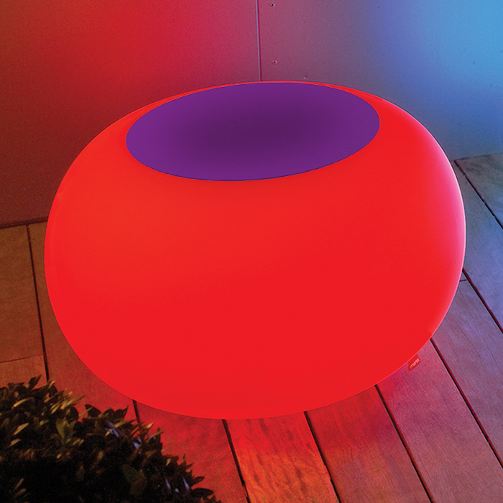 Pöytä Bubble, valo LED RGB + huopa violetti