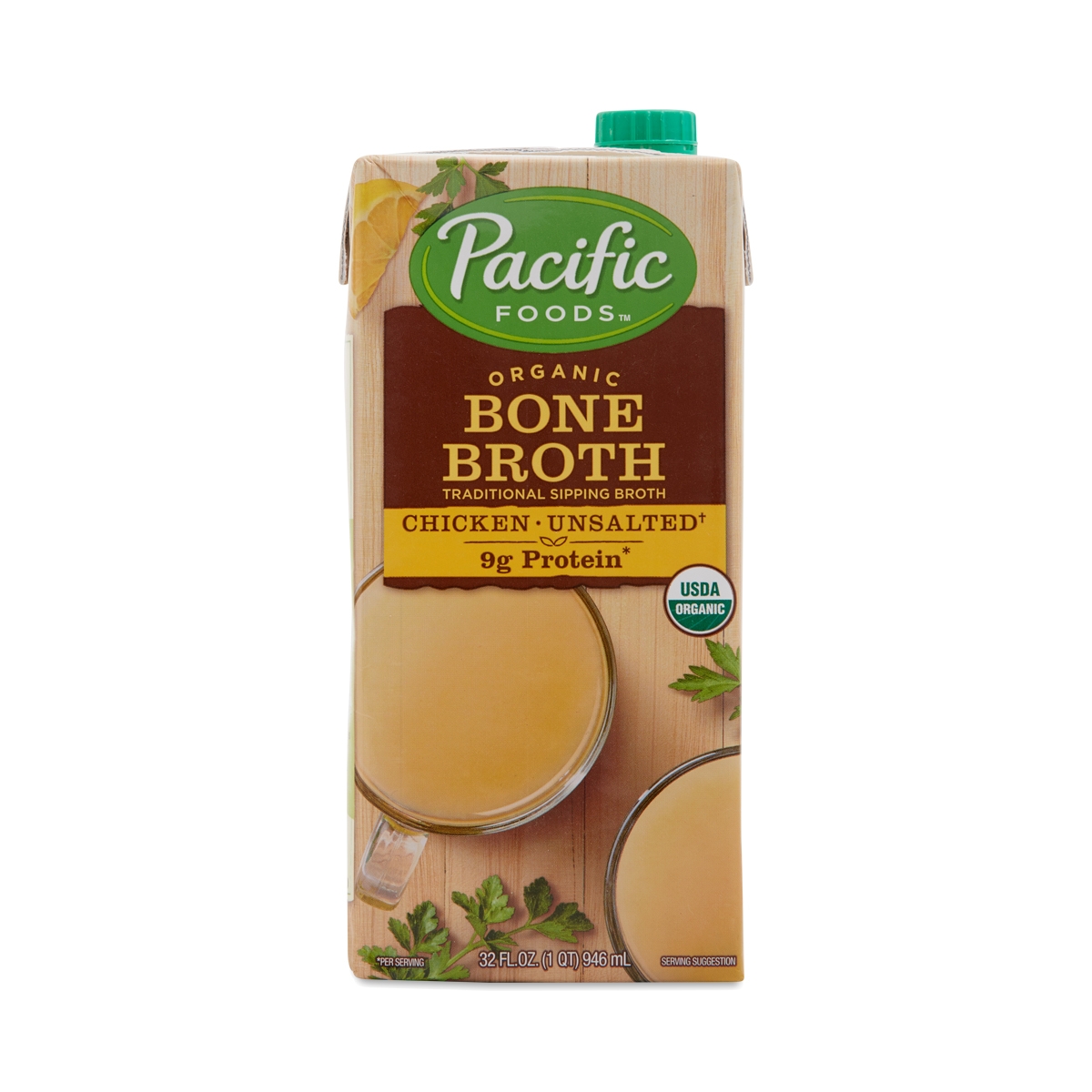 Pacific Foods Chicken Bone Broth 32 oz carton