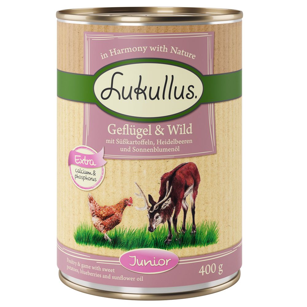 Lukullus Junior Saver Pack 24 x 400g - Chicken & Veal
