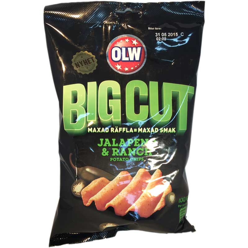 Chips Big Cut Green - 70% rabatt