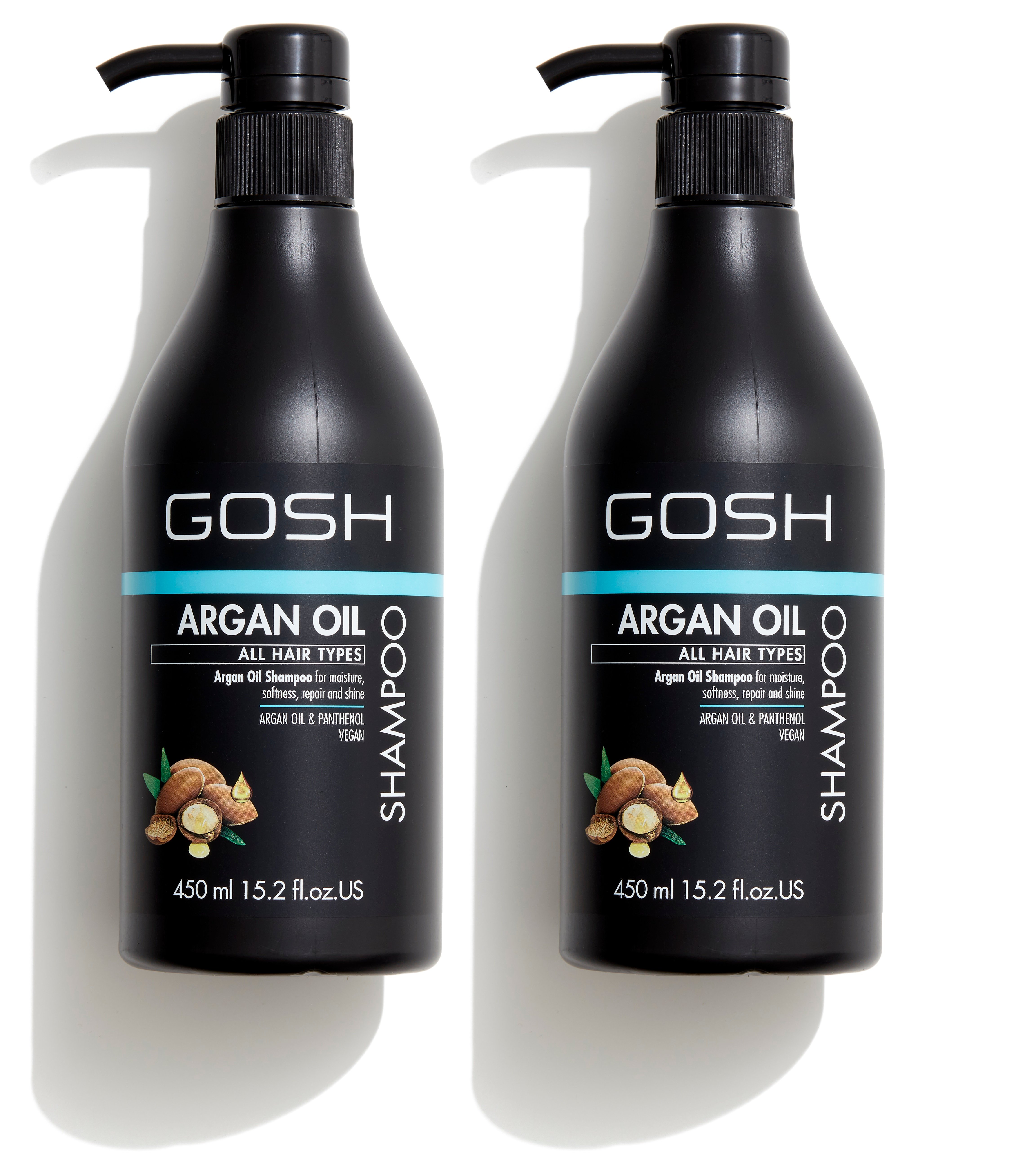 GOSH - 2 x Argan Oil Shampoo 450 ml