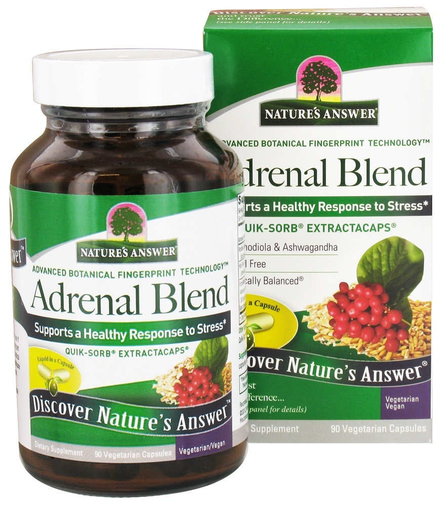 Nature's Answer - Adrenal Blend - 90 Vegetarian Capsules