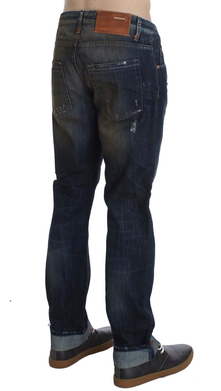 ACHT Men's Regular Straight Fit Jeans Blue SIG30481 SIG30481 - W34