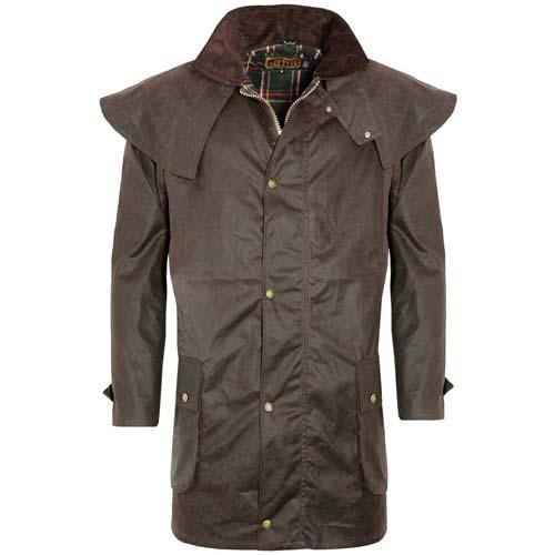 Game Technical Apparel Unisex Jacket Various Colours Wax Coat - Brown S