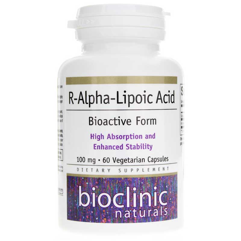 Bioclinic Naturals R-Alpha-Lipoic Acid 100 Mg 60 Veg Capsules