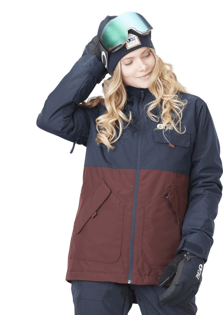 Picture Organic Women's Johnna Jacket - Made From Recycled Polyester, Dark Blue / M