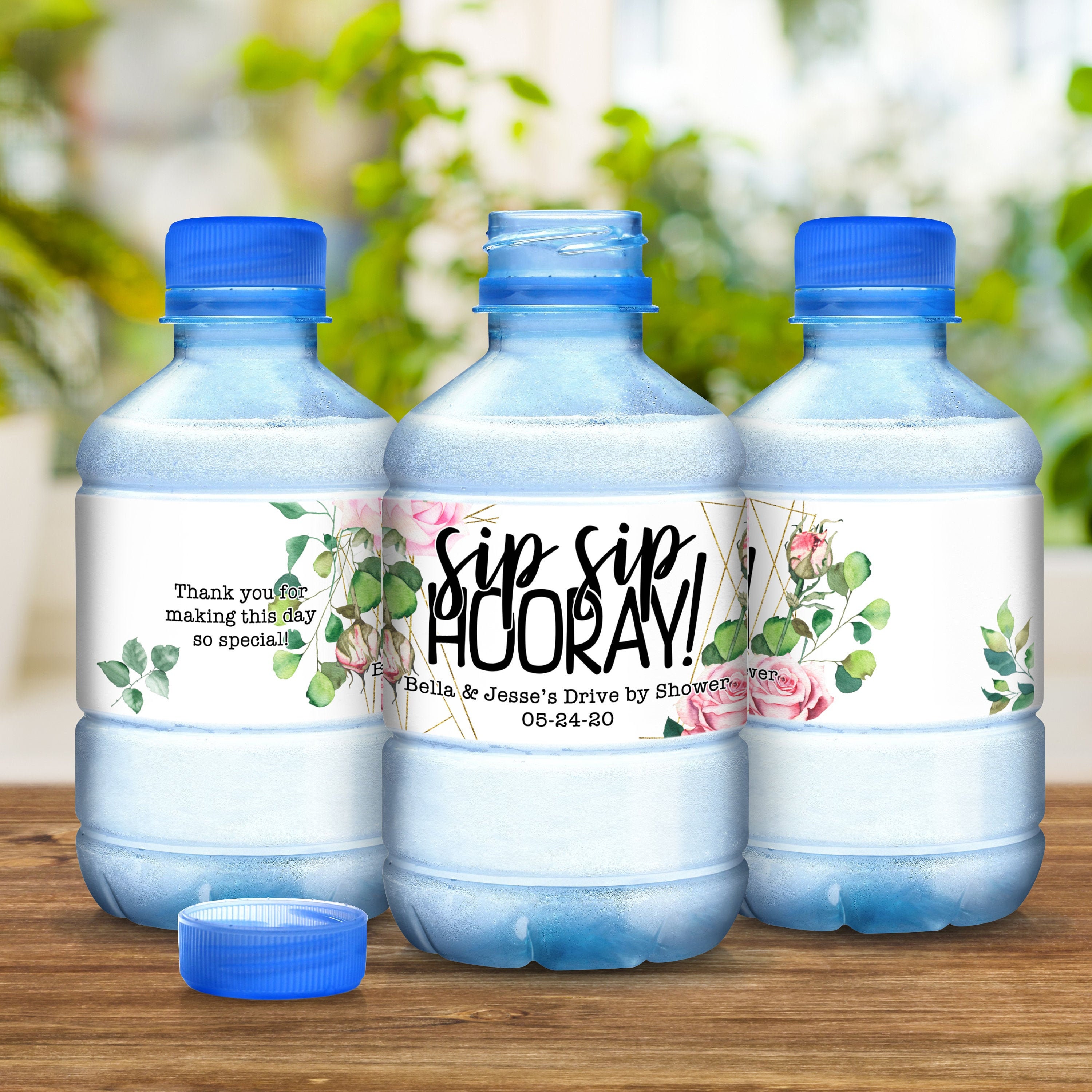 30 Drive By Bridal Shower Water Bottle Labels Through Quarantine Ideas