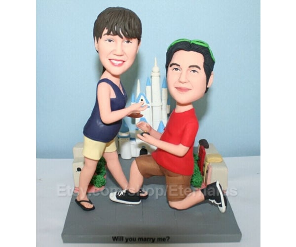 Custom Bride & Groom Wedding Cake Topper .custom Cake Topper From Your Photo. Vacation Souvenirs, Best Wedding