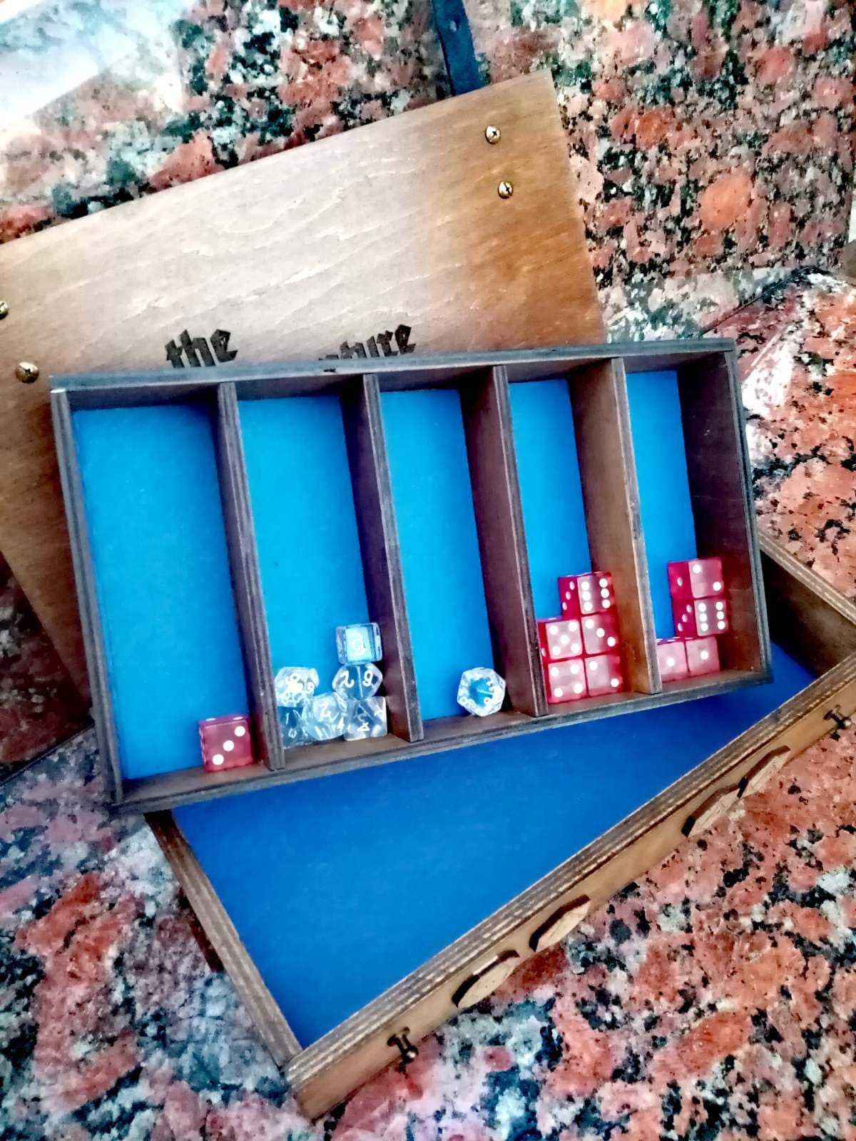 Dice Box Organizer Dice Tray Customize Your Own Project 3D Personalization Extra Dungeons & Dragons Personalized Groom Gift