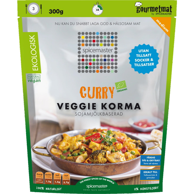 Eko Curry Veggie Korma Bas - 25% rabatt
