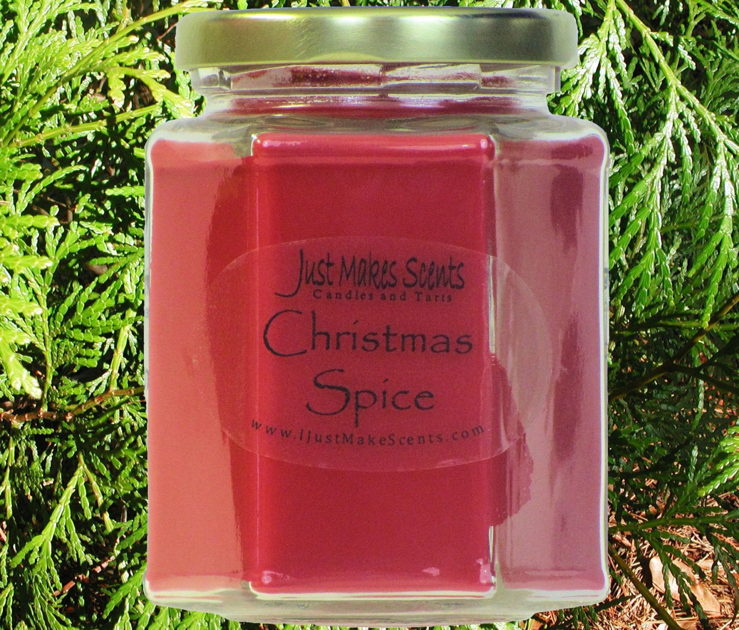 Christmas Spice Scented Blended Soy Candle - Great Fragrance