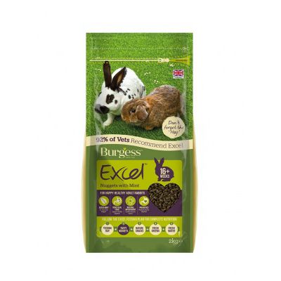 Burgess Excel Adult Rabbit Nuggets with Mint - 4kg