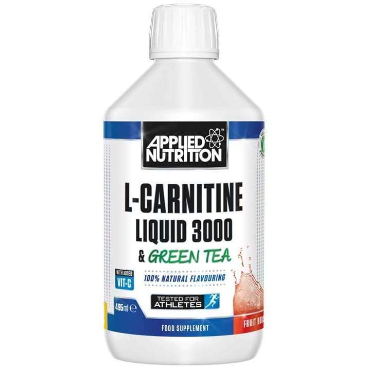 L-Carnitine Liquid 3000 & Green Tea, Sour Apple - 495 ml.